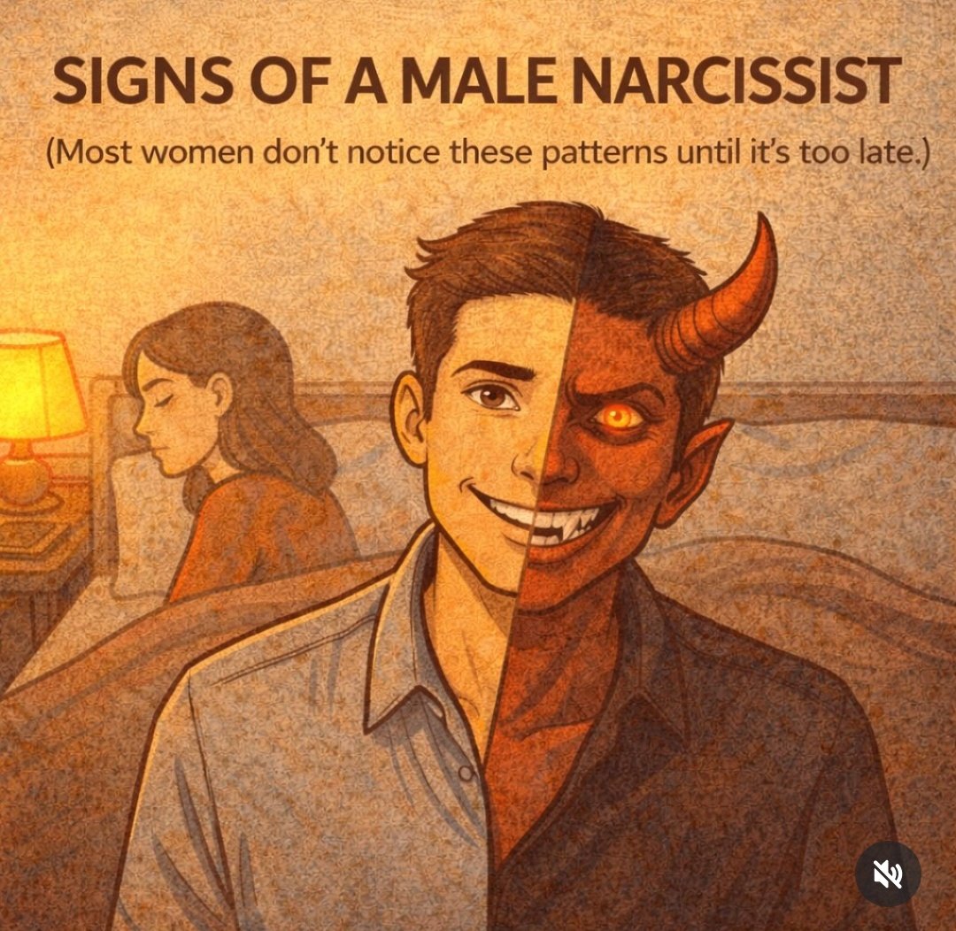 minds_eminent's tweet photo. SIGNS OF A MALE NARCISSIST :

(Most women don't notice these patterns until it's too late)

//Thread// https://t.co/LriDVw6IRk