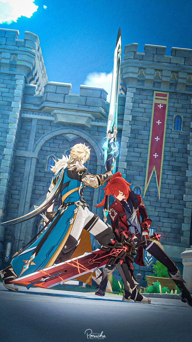  ︎︎
Varka &amp; Diluc

#原神 #GenshinImpact