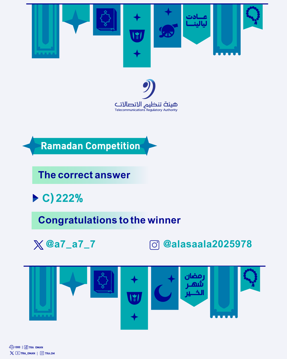 هيئة تنظيم الاتصالات - سلطنة عُمان tweet media