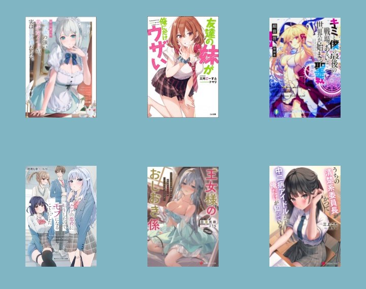 ライトノベルのお気に入りラノベ
TOP100の1部……
ライトノベルはいつまでも続きを
待ってます……