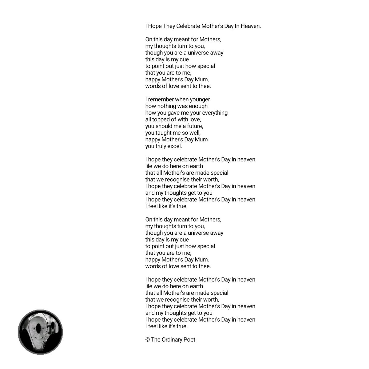 The Ordinary Poet tweet media