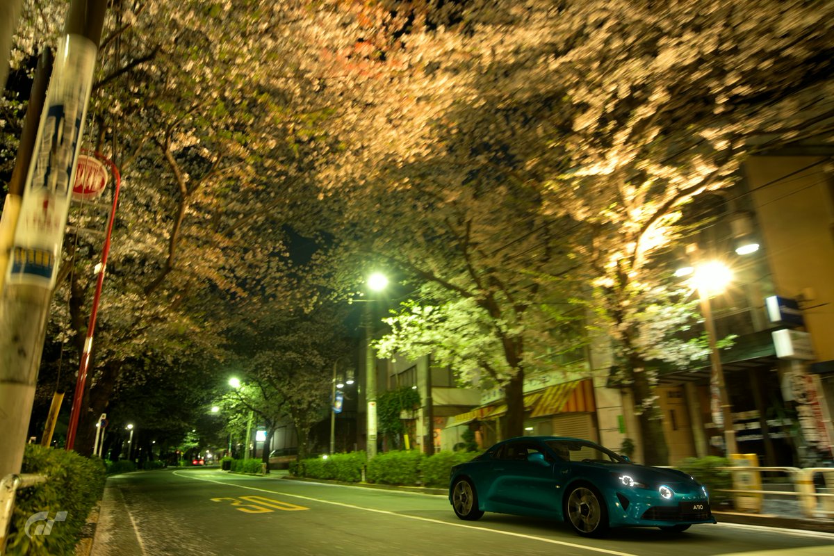 hryk07161's tweet image. かむろ坂（東京）/東京-日本
アルピーヌ A110`17🌸
#Scapes 　 #GranTurismo 
#GT7