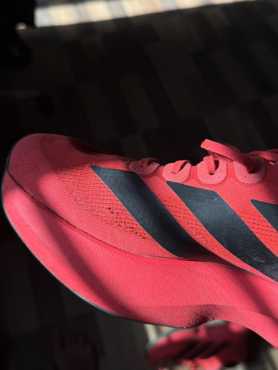 ianshulshrma's tweet photo. Hi @adidas @adidasrunning As a runner, I picked the Adizero Evo SL expecting top-tier performance, but within a short period the upper mesh on the right shoe has developed micro tears &amp; for a flagship model, this level of durability is surprising. Advice on a possible resolution? https://t.co/drYDFSJNk5