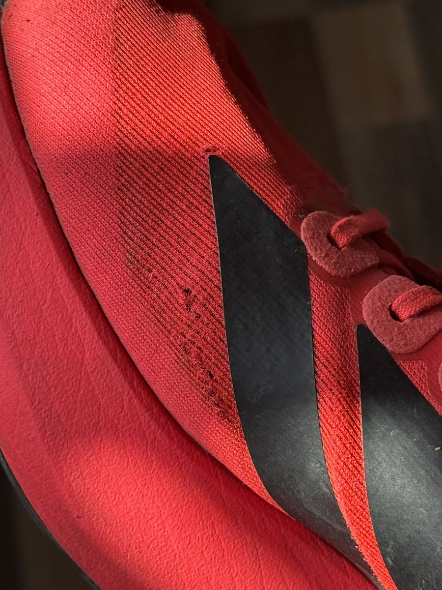 ianshulshrma's tweet photo. Hi @adidas @adidasrunning As a runner, I picked the Adizero Evo SL expecting top-tier performance, but within a short period the upper mesh on the right shoe has developed micro tears &amp; for a flagship model, this level of durability is surprising. Advice on a possible resolution? https://t.co/drYDFSJNk5