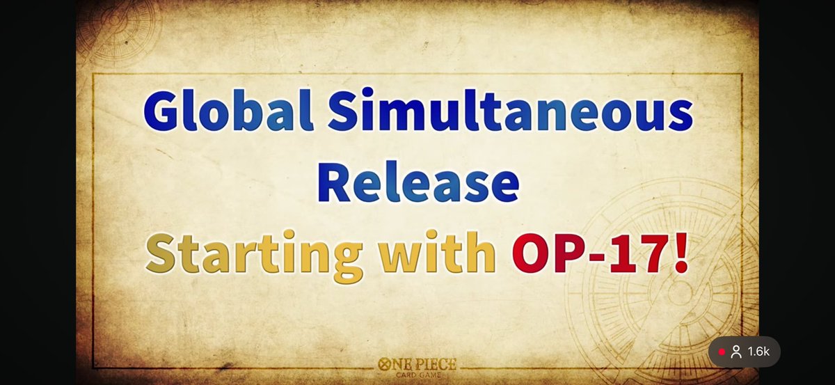 Now One Piece Card Game has Global Simultaneous Release. When will Cardfight!! Vanguard match Bandai Games? 🙏

<a href="/shunichi_taira/">Shunichi Taira</a> <a href="/kidanit/">木谷高明</a> <a href="/BushiroadGlobal/">Bushiroad Global</a> <a href="/cfvanguard_PR/">カードファイト!! ヴァンガード公式</a> <a href="/cfvanguard_en/">Cardfight!! Vanguard</a>