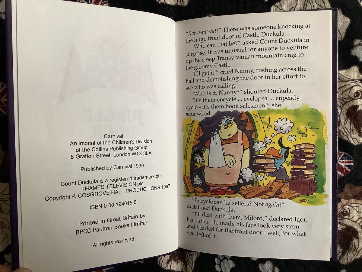 WatsonsVintage's tweet photo. A Fu, Nostalgic Book Gift for a #CountDuckula Fan! RARE 1990 Vintage 'Count Duckula - Jungle Duck' Hardback Carnival Book - 90s Childhood Nostalgia - Retro Birth Year Gift - Nanny Fan https://t.co/FX41n8Mvf6 via @Etsy #VintageBooks #ChildrensBooks #1990Gift #90snostalgia https://t.co/ORkfZ0VUKu