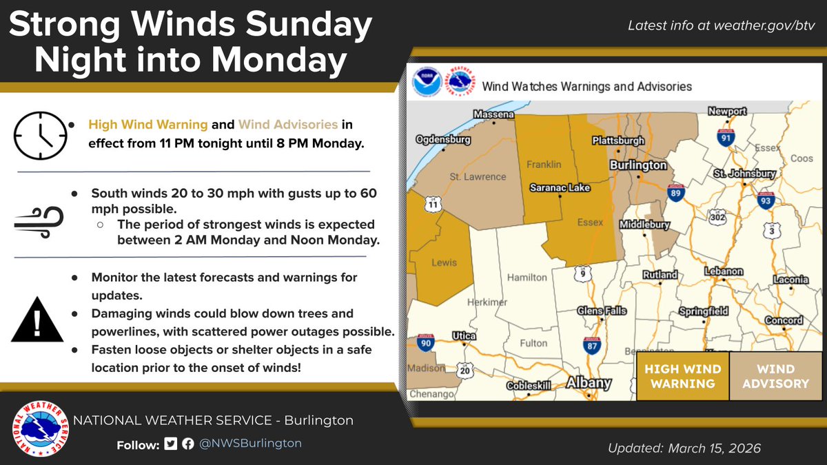 NWS Burlington tweet media