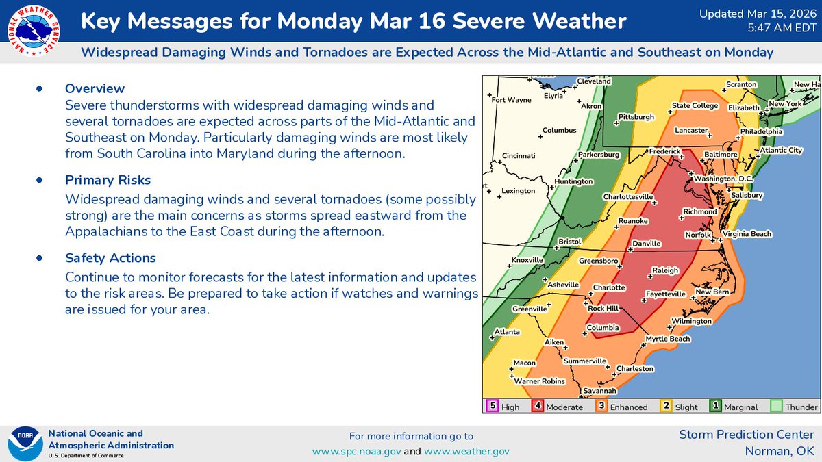 NWS Storm Prediction Center tweet media