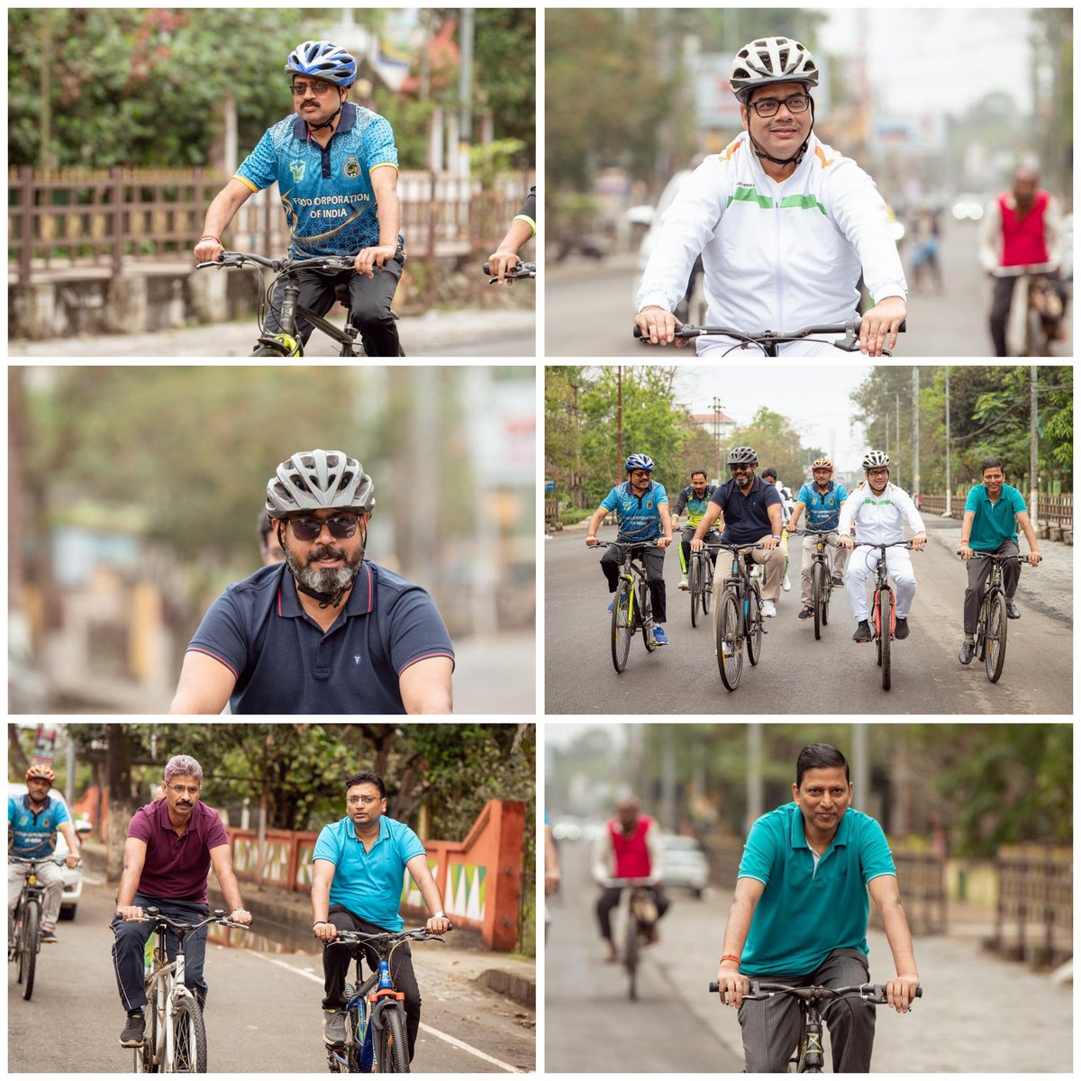 fcidojorhat's tweet photo. 🚴‍♂️ FCI DO Jorhat organized a “Sundays on Cycle” Rally at Jorhat Stadium on World Consumer Rights Day. Respected ED (NE), GMs, DGMs from RO Assam &amp; ZO NE and staffs joined, promoting the spirit of the #FitIndiaMovement &amp; a healthy lifestyle.

@FCI_India @fooddeptgoi @DCJorhat https://t.co/Wg2voXkOcC