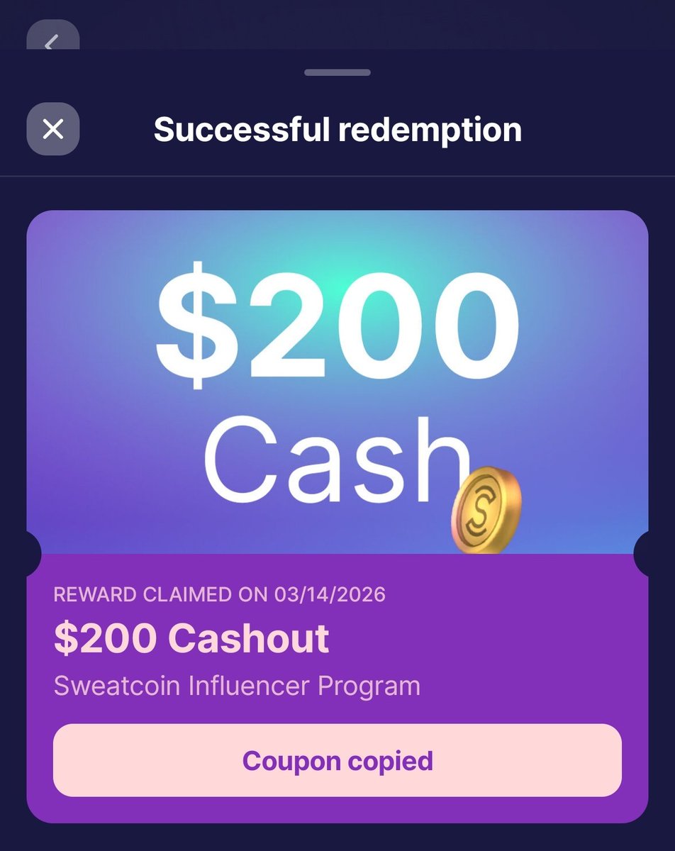 Onlgig's tweet photo. I make $200 daily on the sweatcoin app.

I have a full guide A - Z.

Repost and like then comment "GUIDE" and I will DM you. https://t.co/7XJqIyRijs