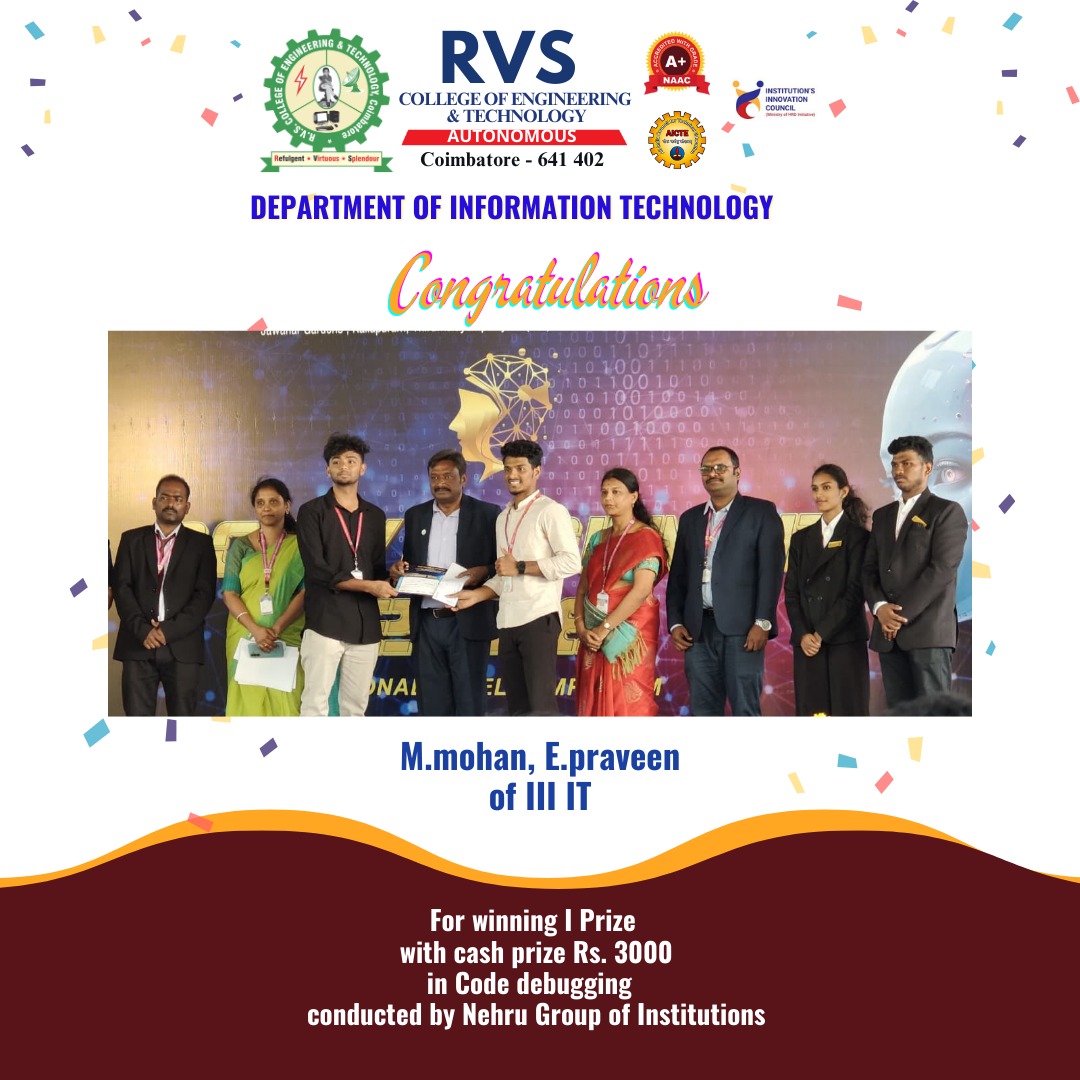 RVSCET COIMBATORE tweet media