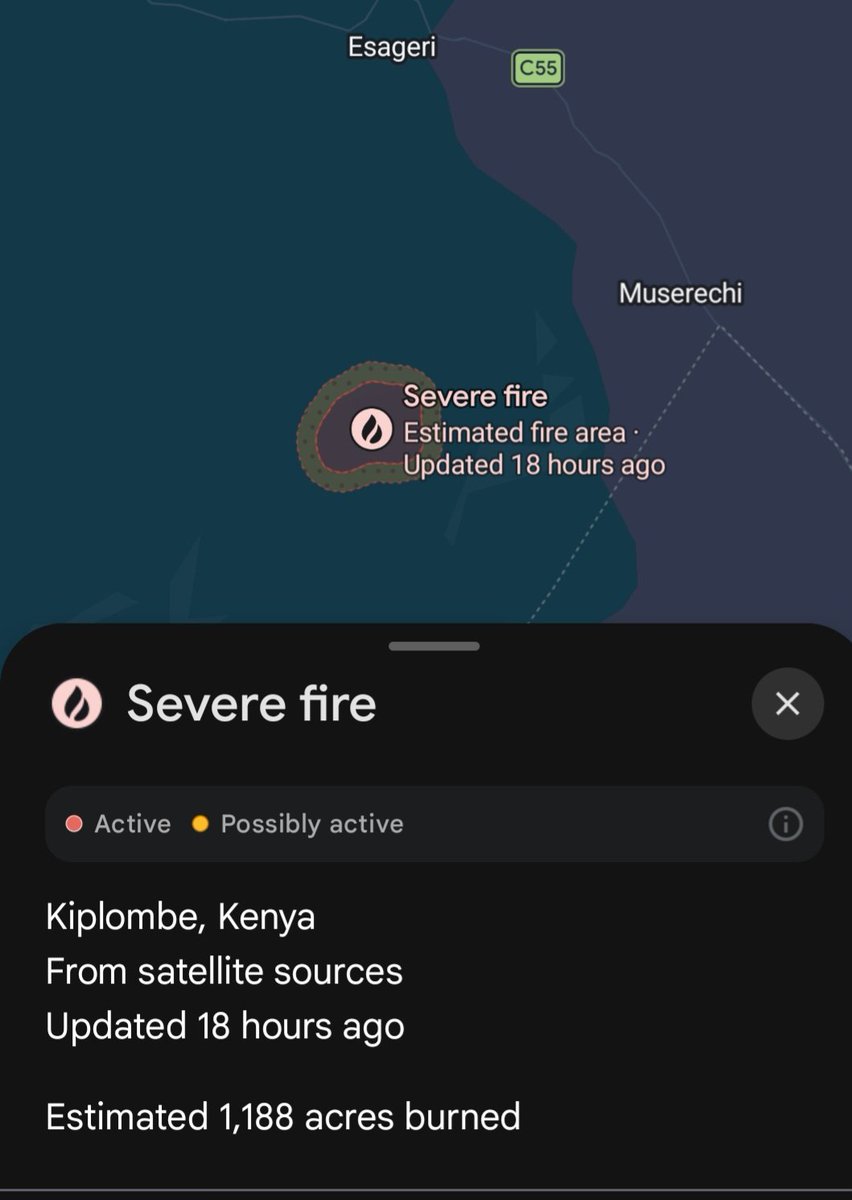 How accurate is this? Kiplombe's 1,188 acres on fire. I havent seen any news on this.