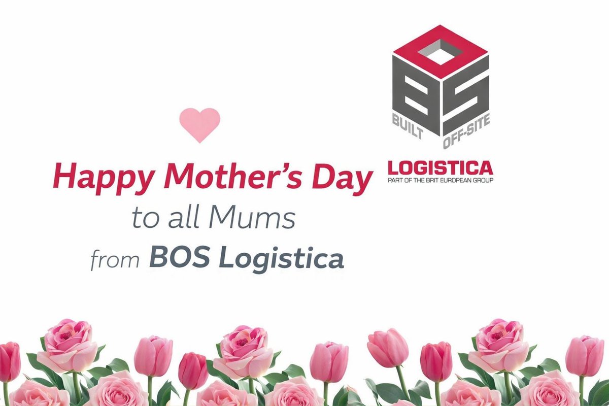 BOSLogistica's tweet photo. Today we celebrate the incredible mums who support, inspire and keep everything moving every single day.
From everyone at BOS Logistica, we wish all mums a very Happy Mother’s Day. 🌷
#HappyMothersDay #MothersDay #BOSLogistica #ThankYouMums #FamilyFirst https://t.co/9koe77ik1A