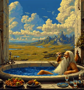 BathroomWizard1's tweet photo. This is the Bathroom Wizard 🧙‍♂️    

While you're stressed about the market...  
He's relaxing in his magic bath sipping wine and watching his portfolio 📷    

His secret? He only $BWIZ 🚽
$BathroomWizard launching soon on #Solana 

https://t.co/1kxeAPXJ1c https://t.co/JB7PXvTkGH