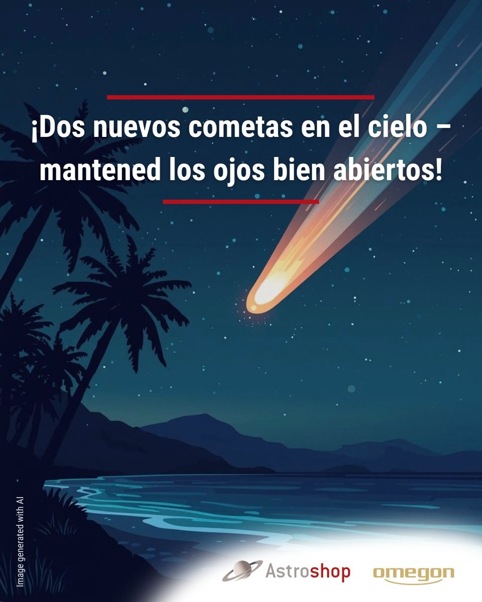☄️ Cometas en camino: C/2026 A1 &amp; C/2025 R3

C/2026 A1 pasará extremadamente cerca del Sol el 04.04 – podría desintegrarse o aparecer después en el cielo del atardecer. C/2025 R3 alcanza su perihelio el 19.04.2026 y será visible en el brillante amanecer. 🔭

#Cometa