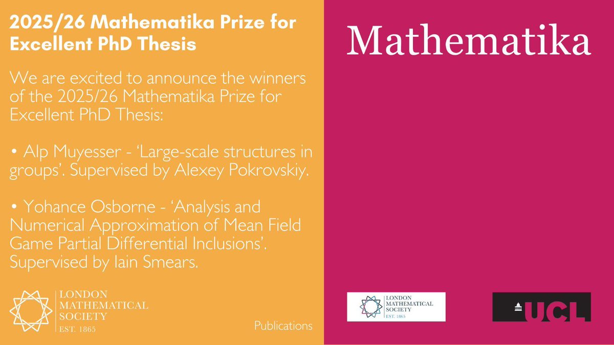 London Mathematical Society tweet media