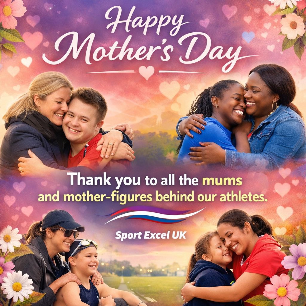 SportExcelUK's tweet photo. We see every day how mums help make sport possible - as coaches, organisers, taxis &amp; the loudest supporters from the sidelines.

Let’s celebrate all mums, mother-figures &amp; athletes who are mums themselves &amp; thinking of those for whom today is difficult.

Thankyou 💙
#MothersDay https://t.co/cKOWkrafjw