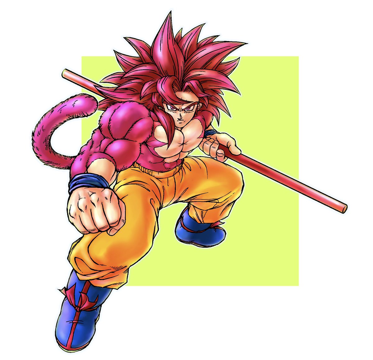 ドラゴンボール　伸びろ如意棒×4 悟空 超サイヤ人4（DAIMA） ✖️ 如意棒 #ドラゴンボール