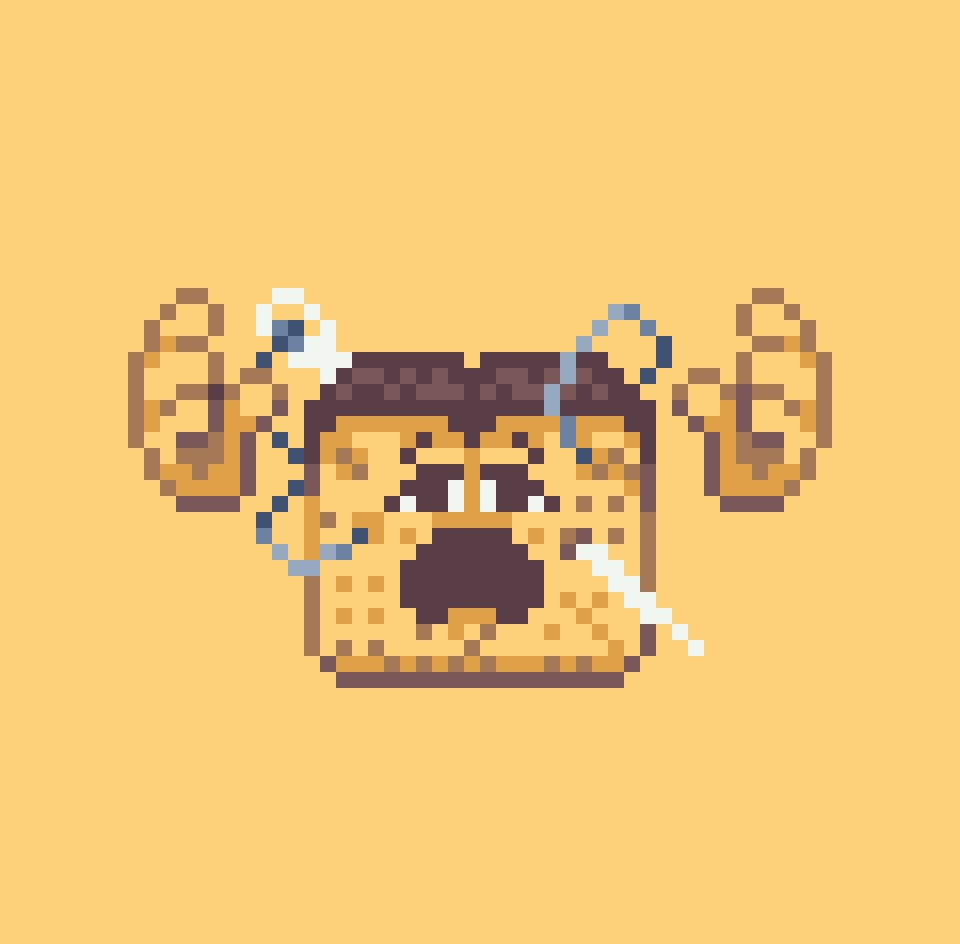 Knutickmaks's tweet photo. Bread 

#pixelart #pixel_art https://t.co/7chmMMcSXa