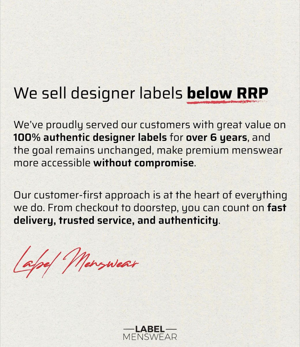 Label Menswear tweet media