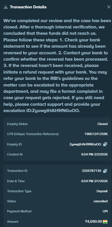 abhinaavsharma's tweet photo. Two INR deposits to Stake were marked as not received, even though bank confirms they went through. It’s frustrating and feels scummy. It’s only ~$60, but if this gets resolved, 
I’ll giveaway $30 to anyone who retweets.
@StakeIND @Stake @StakeEddie @StakeMikey https://t.co/QzMjMaDsA3