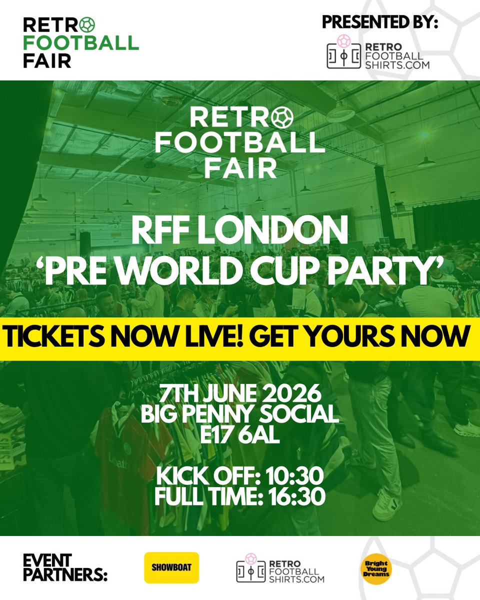 Retro Football Fair - LDN 7th June tweet media