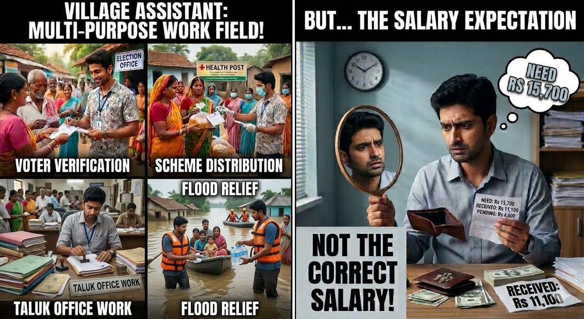 VillageAss11628's tweet photo. “இந்த நேரங்களில் உங்கள் கண்களுக்கு தெரியும்… நாங்கள் , போராட்டத்தின் போது மட்டும் ஏன் தெரியவில்லை?” 😞💔
#Justiceforvillageassistant
#Dgrade @mkstalin @Udhaystalin @KKSSRR_DMK @CMOTamilnadu @TThenarasu @OfficeOfOPS @EPSTamilNadu @annamalai_k @TVKVijayHQ @SavukkuOfficial https://t.co/jAJIbHeLkG