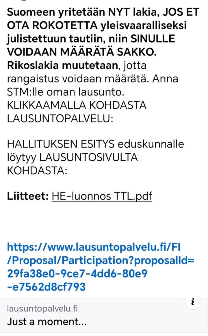 ukko696's tweet photo. Suomi hölmölä...🤦‍♂️ Rokotus pakkoa tulossa vaikka tiedetään että rokotukset eivät estä tartuttamista🙈🙈 https://t.co/7yX80SEYRx