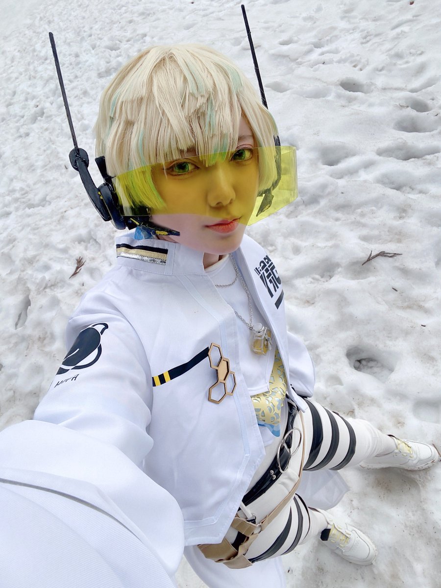 1日目こはく、2日目🐝🤣で泊まりで撮影してきた〜‼️初雪ロケでした楽しかった✌️