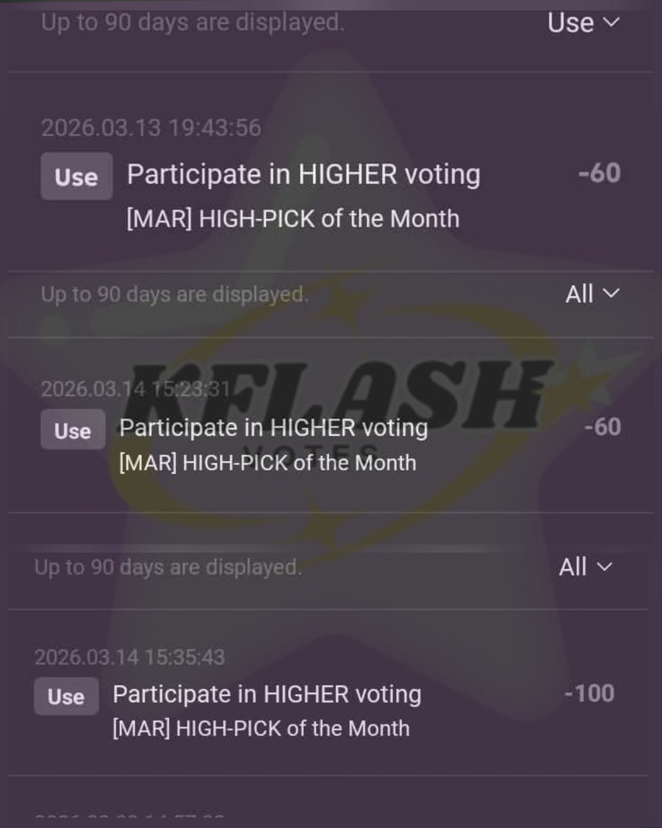 KFlash : Selling KPOP Votes tweet media