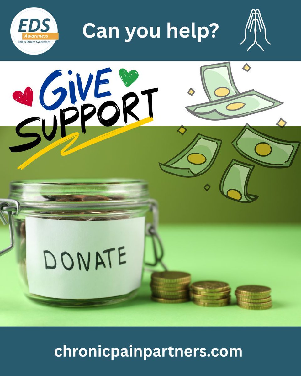 EDSawareness1's tweet image. We need your support to keep our media team going thank you! Can you help?

buff.ly/Eo1DLby 

#EDS #EDSAwareness #HSD #Zebras #Spoonies #NEISvoid #Support