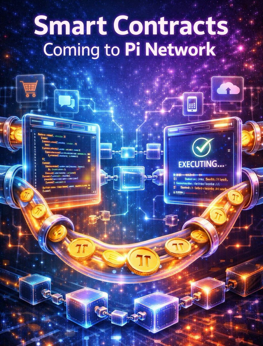 🚀🔗 Smart Contracts Coming to Pi Network!

A powerful new chapter is approaching for the Pi ecosystem.
Smart Contracts will unlock automation, trustless transactions, and real decentralized applications. ⚡

Imagine what this means for the Pi economy:

🧠 Automated agreements