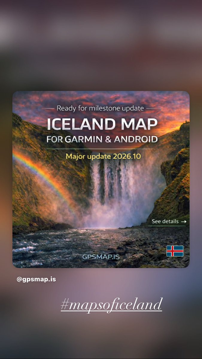 GPSmap_is's tweet photo. MAJOR Update #garmin #android #gps #trendingnow #iceland #mapsoficeland #Sundayvibes #reykjavik #HDHillshade #OruxMaps #travelblogger Download now https://t.co/WD0ifMVI9e https://t.co/7yMpWJoV60