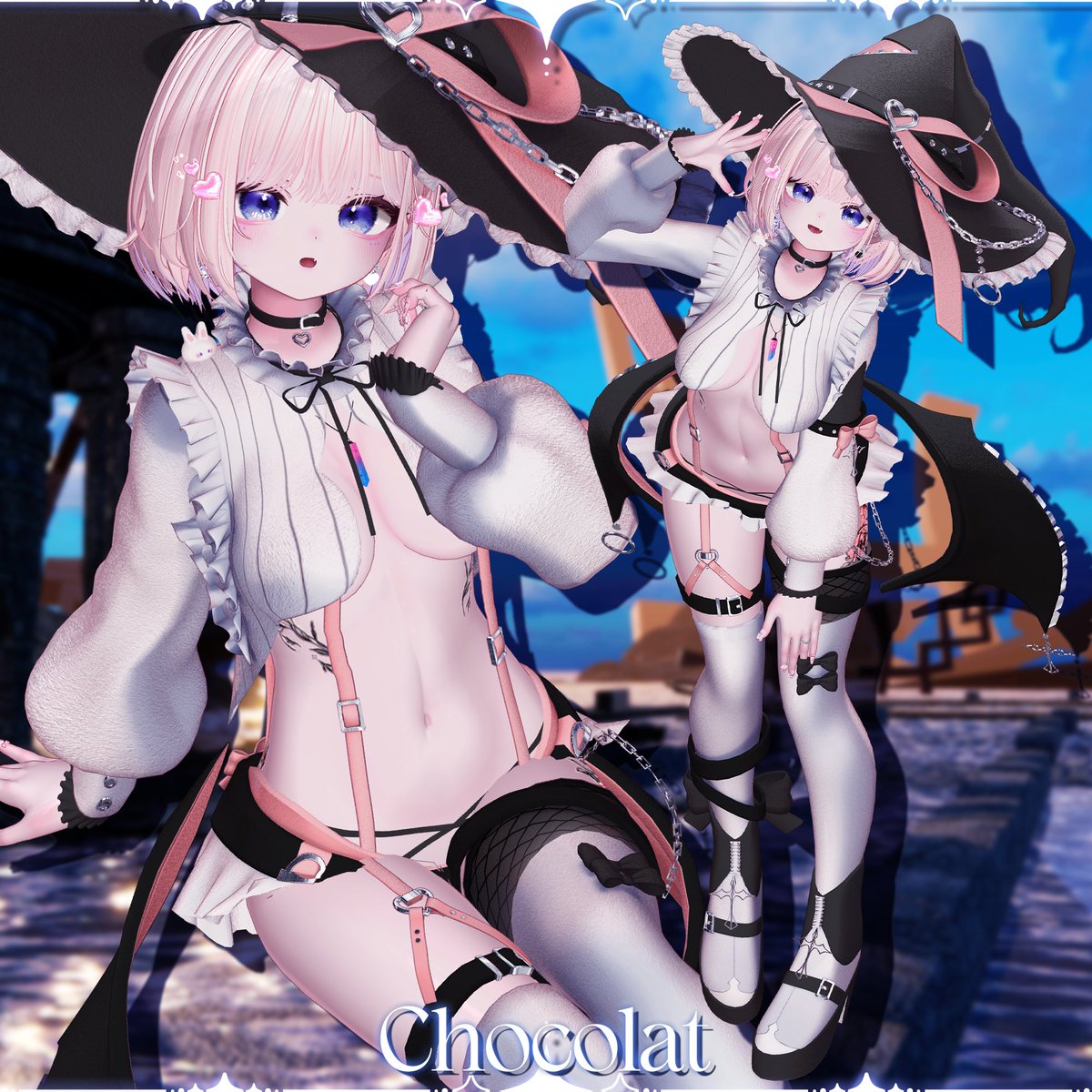 L1L4C_Booth's tweet photo. 🔮 #L1L4C  新作衣装 「 Quest of WitchBlight 」🔮
https://t.co/v32ag3fRKV

🎉！BIG SALE EVENT！🎉
メイン投稿RP+フォローイベントも開催中！
抽選で5名様に『 Quest of WitchBlight 』をプレゼント🎁✨

✨ Full Set (フルセット)
3000円→ 1790円
✨ Single (単品)
1600円 →990円

セール期間：3月20日 11時59分まで

ゲームスタート！勇者パーティの魔法使いになれます✨

対応アバターは以下を！

゜:。 ゜.。*

✦ Airi 愛莉
✦ Chocolat ショコラ
✦ Kumaly ひきくまりのクマリ
✦ Manuka マヌカ
✦ Miltina ミルティナ
✦ Mizuki / Rurune 瑞希·ルルネ
✦ Mao / Ririka 真央·りりか
✦ Shinano しなの
✦ Sio しお
✦ Lumina ルミナ

゜:。 ゜.。*  

#VRChat #VRC #BOOTH #booth_pm