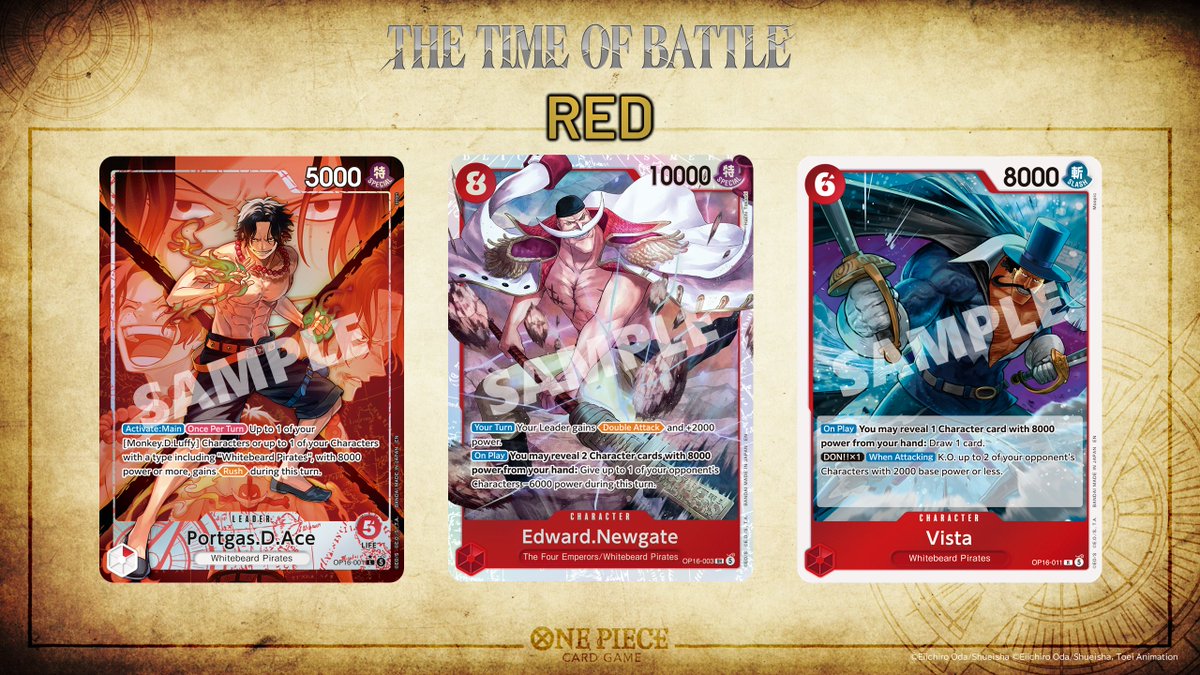 Latest Information Revealed] OP-16 THE TIME OF BATTLE A sneak peek at  some of the cards included in this set! #ONEPIECE #onepiececardgame