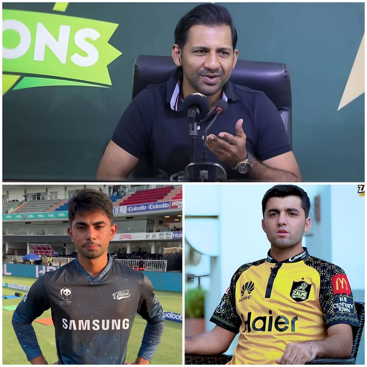 Sher__Ali's tweet photo. Sarfraz was Mentor of Quetta Gladiators last year. Haseebullah was picked by Quetta Gladiators but he played only 1 match in the entire season.

Now Sarfraz is the selector and he dropped Haseebullah by saying his performance is not good in the last 6 months  and picked Karachi Parchi Ghazi Ghori over him.

Today he retired to ruin More Career