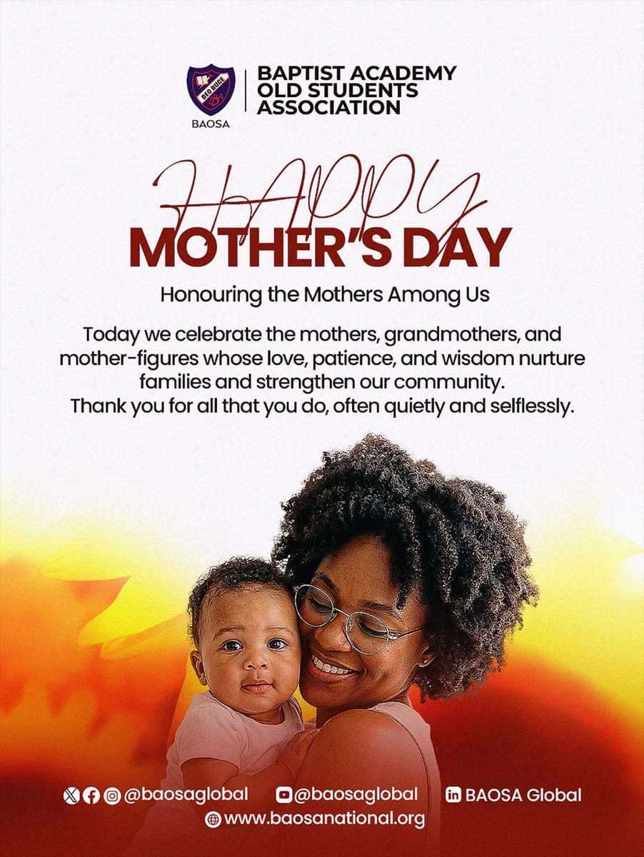 baosaglobal's tweet photo. Honouring our mothers for their love and dedication. Happy Mother's Day https://t.co/ou7NMGrygB