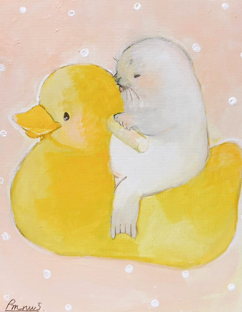 ⁄ - | shop torisun うさぎのイラスト 原画 うさぎ画 アクリル絵画