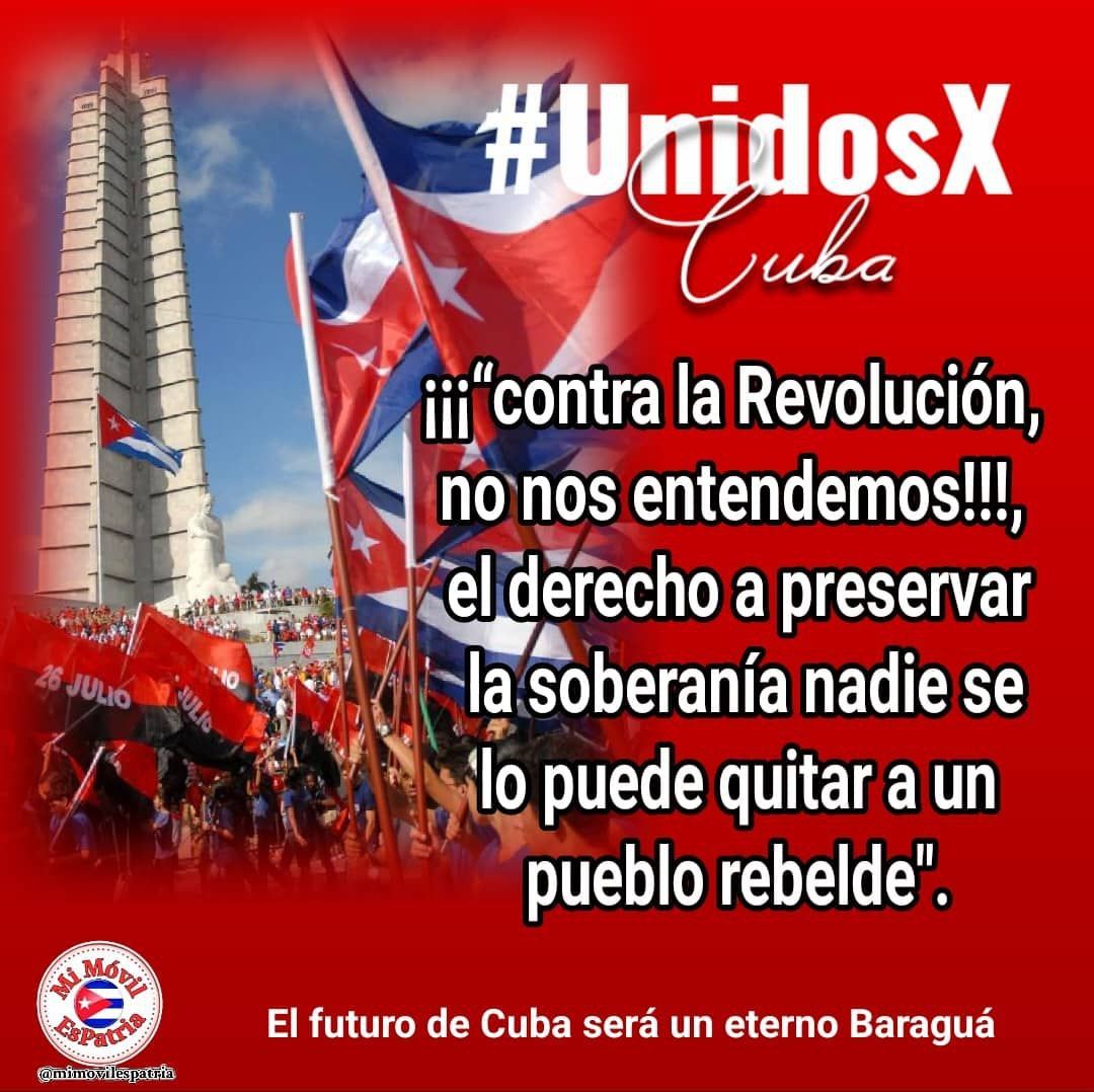 Como en Baraguá #UnidosXCuba
#MiMóvilEsPatria