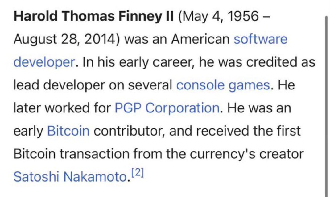 why is it so hard for people to realise that the creator of bitcoin has always been right in front of us

satoshi did not send bitcoin for the first time ever to his friend 

he sent it to himself

that’s how testing is normally done

harold is satoshi