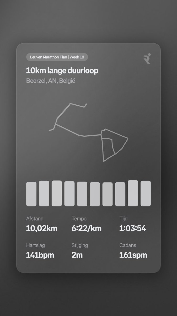 Stoffel75's tweet photo. 10 km duurloop in Beerzel vandaag.
Op weg naar de Leuven Half Marathon op 19 april.
Trainingsplan via Runna en lopen op Brooks – sterke combinatie. 🏃‍♂️
Discipline vandaag, progressie morgen.
#running #Leuven #halfmarathon #Runna #BrooksRunning https://t.co/KGRTXqYojm