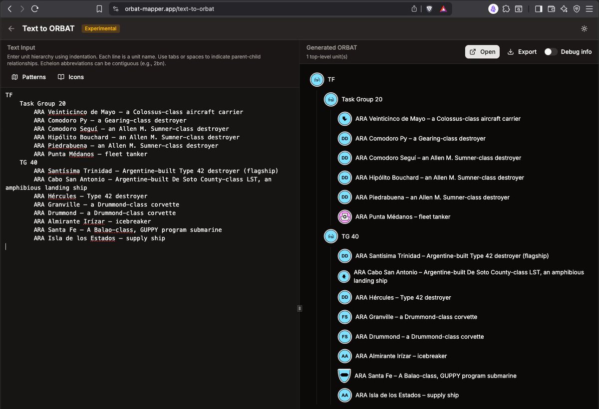 ORBAT Mapper tweet media