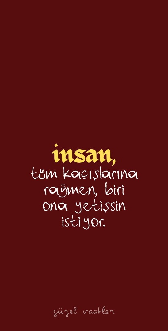İnsan istiyor.