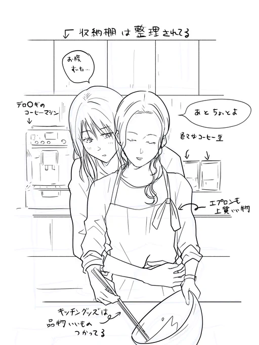 女帝のお家は整い過ぎて
来客がビビる
#創作百合 