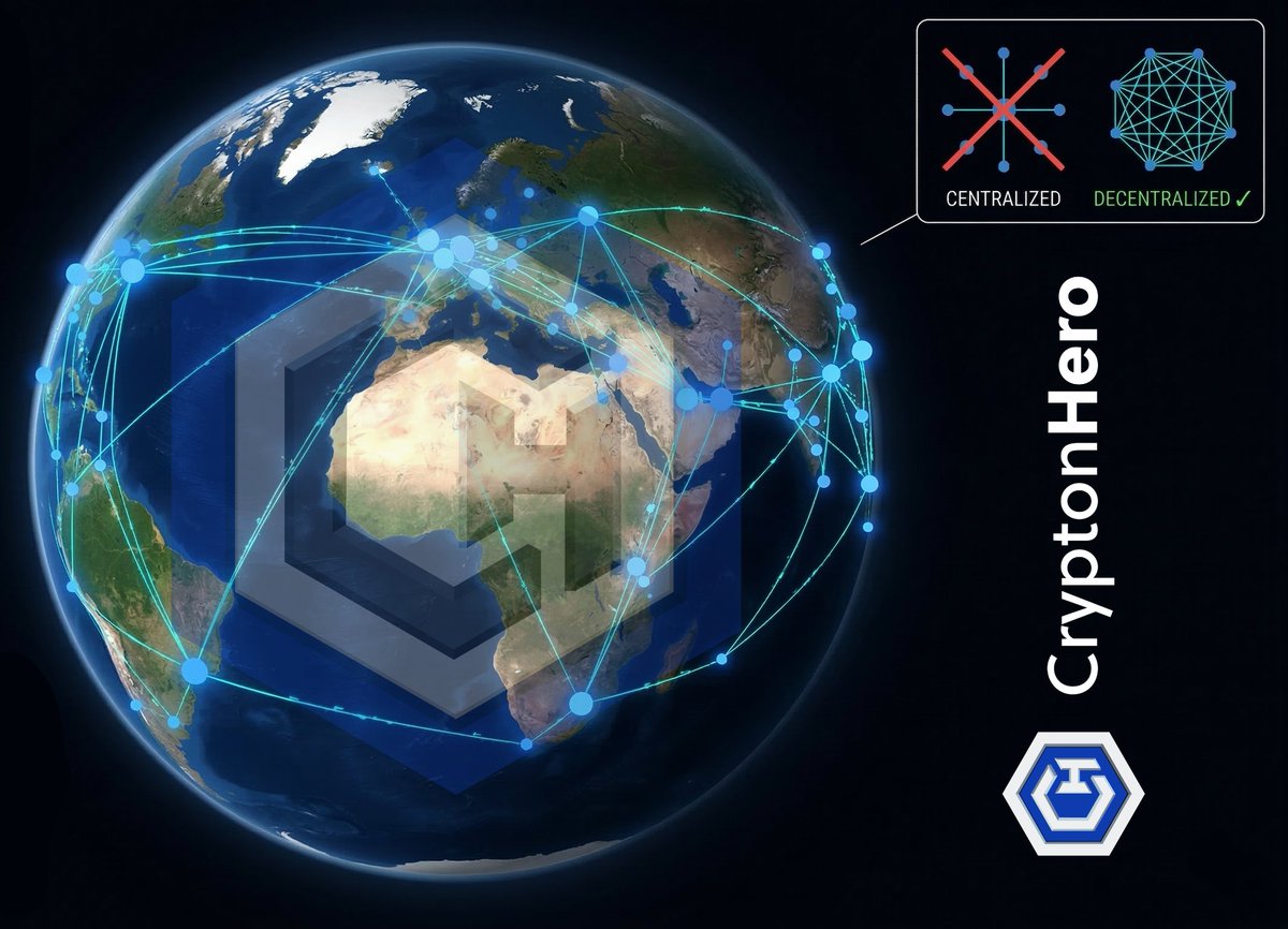 crypton_hero's tweet image. Decentralized from day one.

No central server.
No single point of failure.
No company control.

Distributed. Resilient. Unstoppable.

True decentralization: tokens.cryptonhero.io

#Decentralized #Distributed #Resilient #CHT