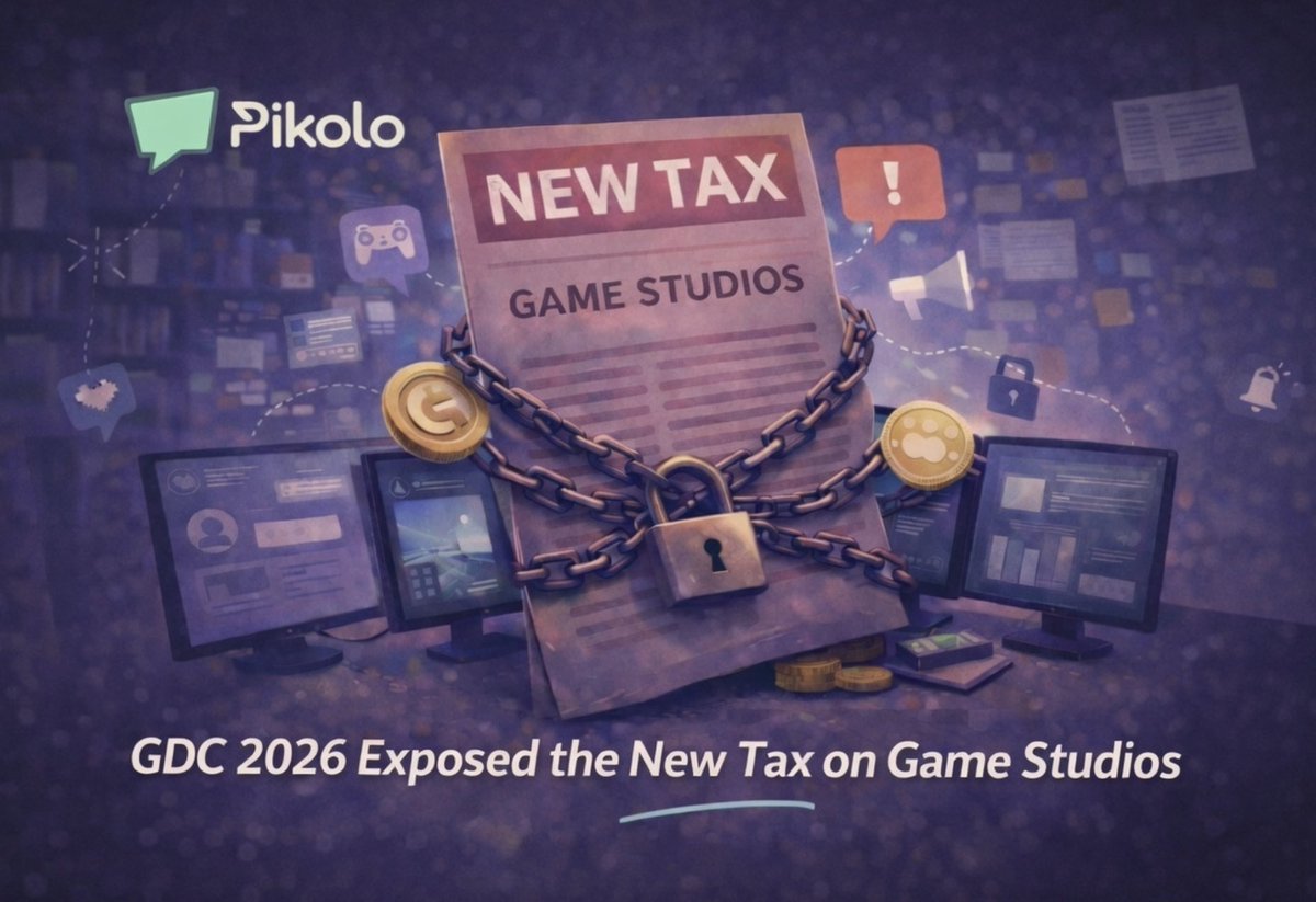 pikologames's tweet photo. Blog post alert 📰 GDC 2026 Exposed the New Tax on Game Studios
#gdc2026 #gamepublishing #gamemarketing #communitystrategy #gamejobs #gameexperts https://t.co/xfCin2KtNk