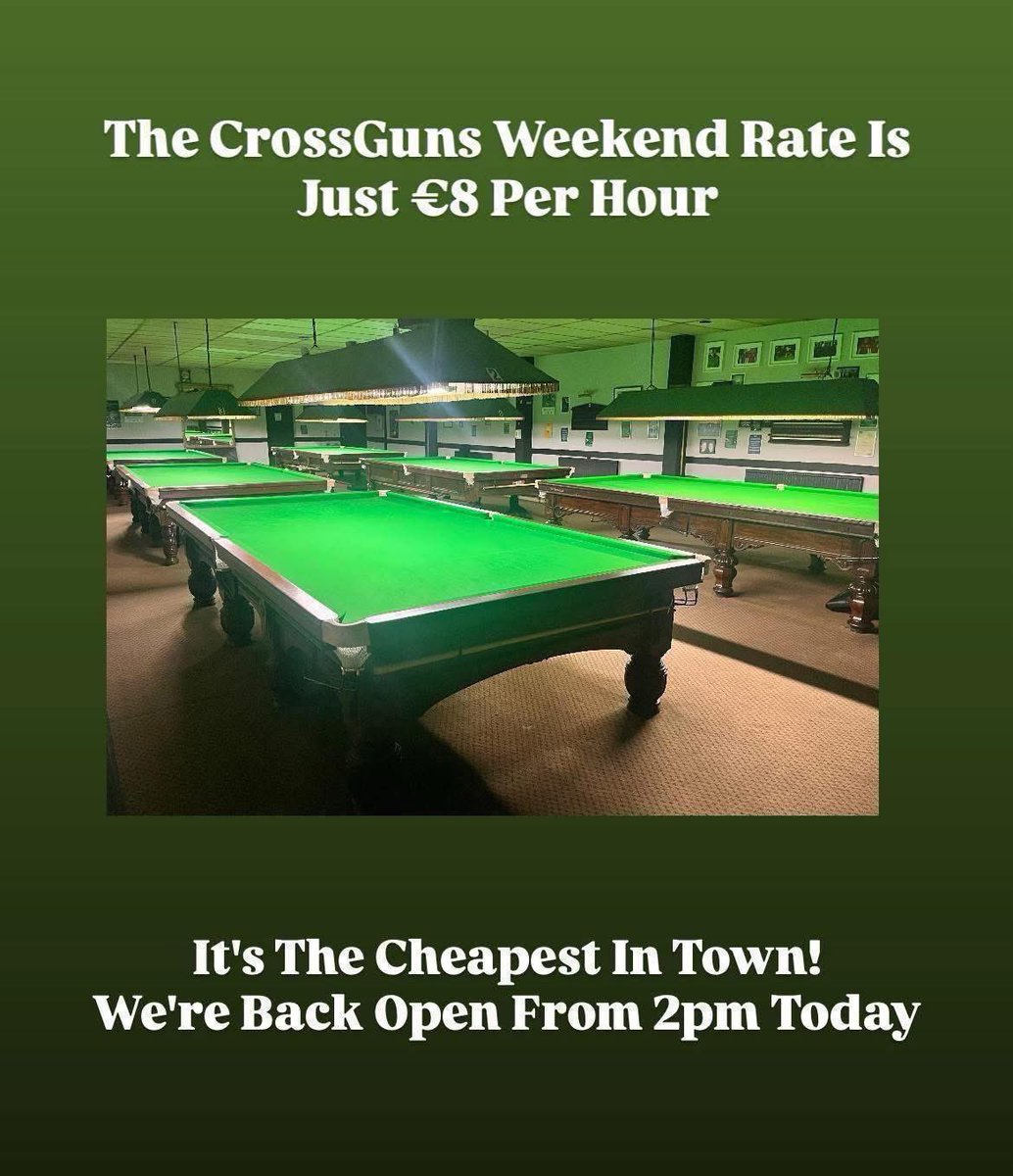 CrossGuns Snooker Club 🍀 tweet media