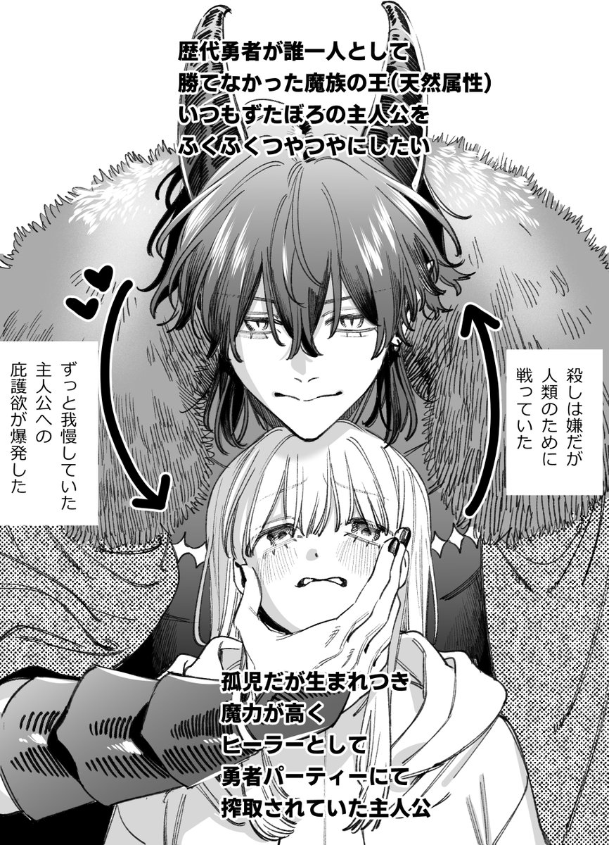 ずたぼろヒーラーと天然魔王の純愛話 