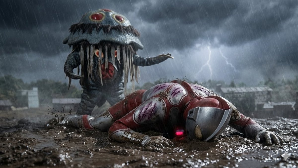 ウルトラマン敗北 tweet media