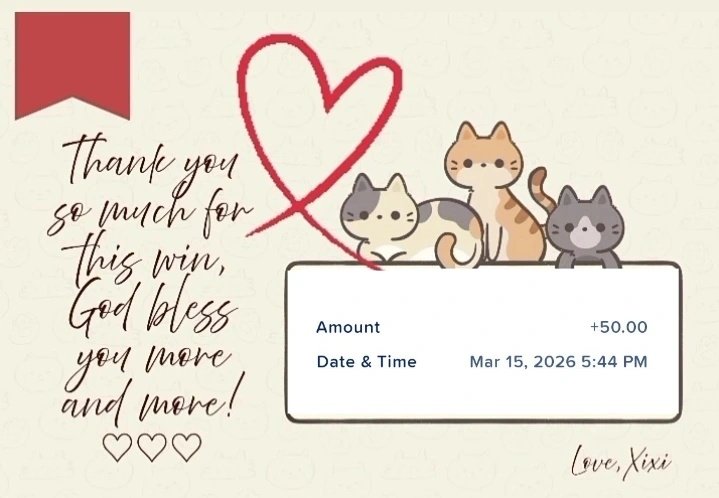 💌 :Prize Received!(⁠๑⁠˙⁠❥⁠˙⁠๑⁠)

Another balato from kuyaa <a href="/slyskyfox/">Sƙƴ 🐇</a> Thankkyouuu always pii, More big wins to come🤸✨🤍

#slyskygb ^^